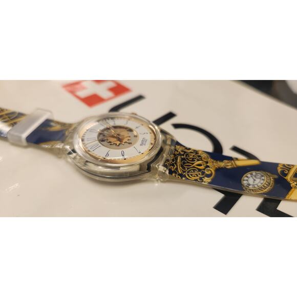 Vintage Swatch automatic watch ST. PETERS GATE SAK106 bundle with golf tees NOS - Picture 9 of 17